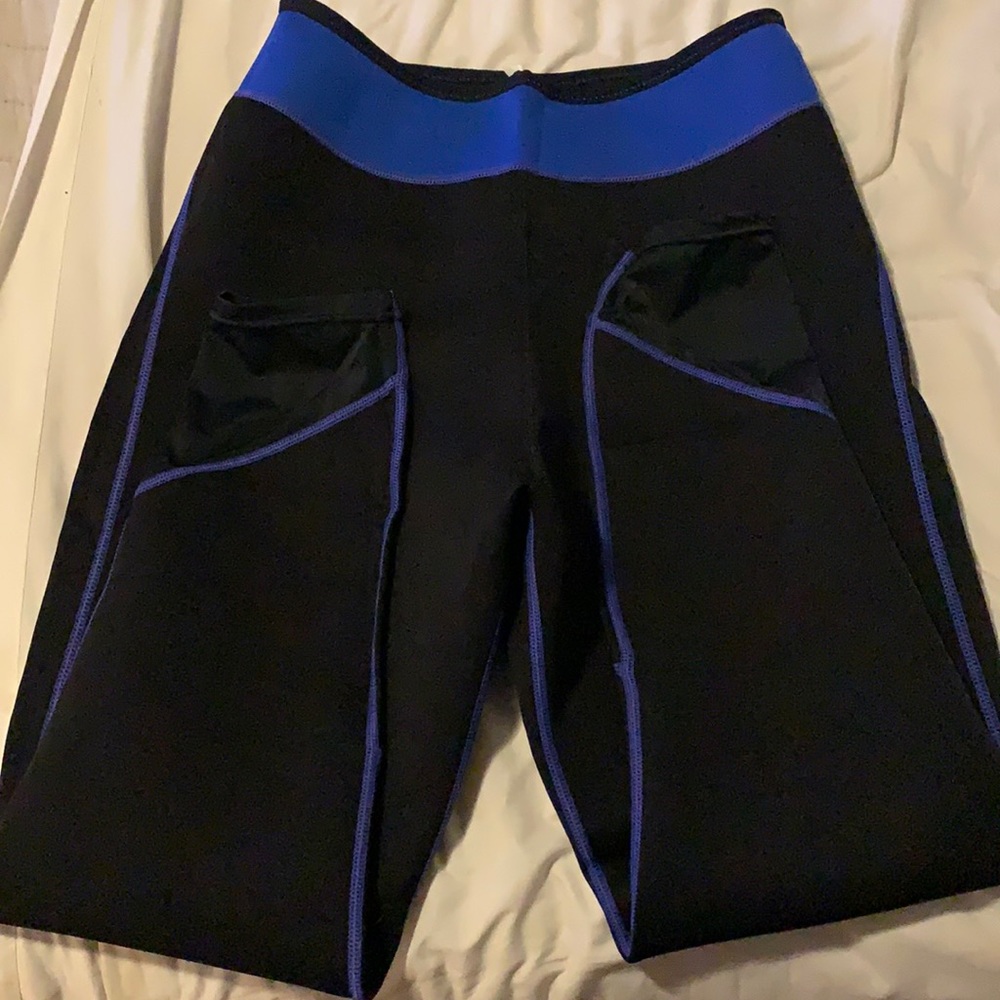 Black sauna leggings, NEVER WORN